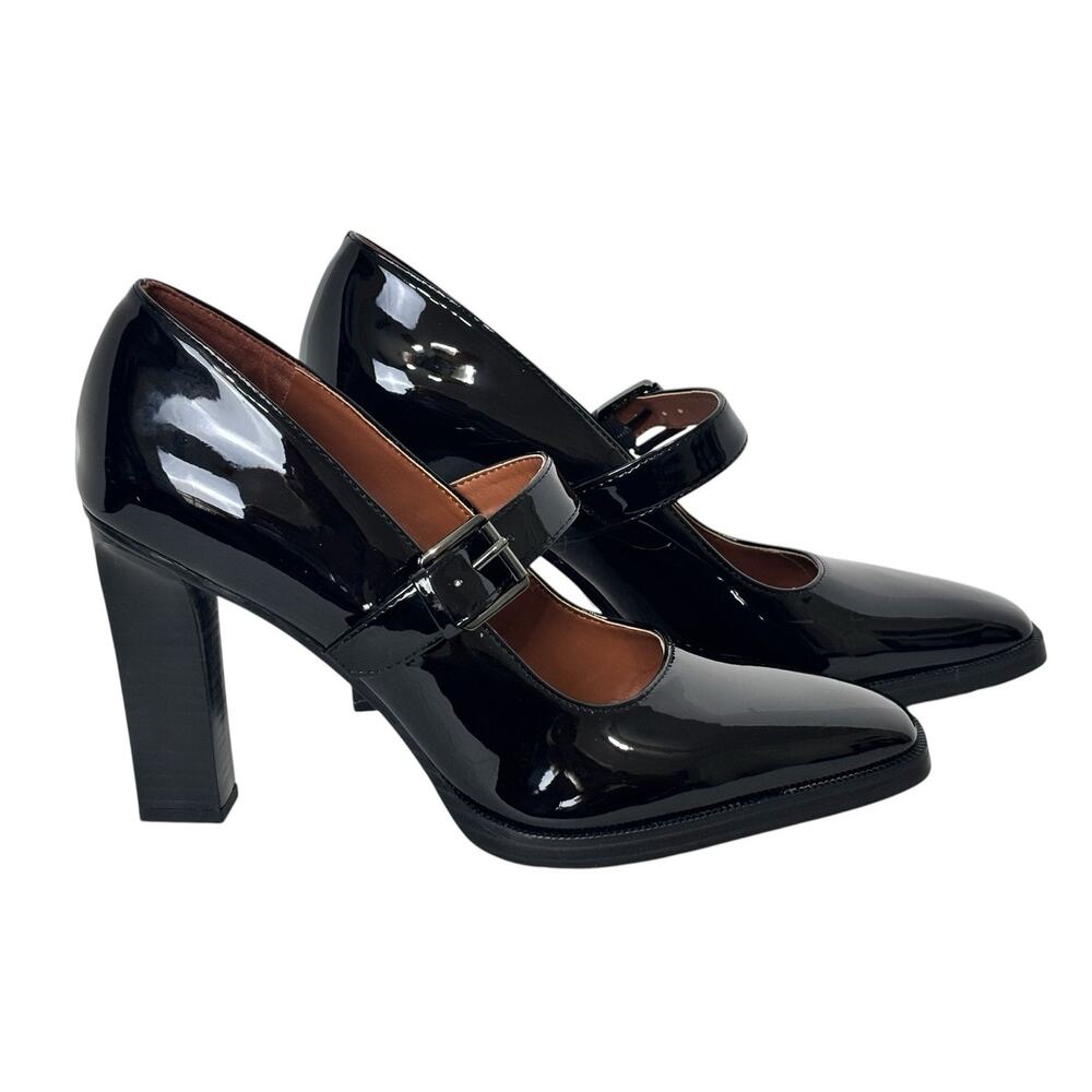 Franco Sarto Shalina Black Patent Mary Jane Pump Size 10 M - Picture 5 of 12